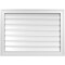 Ekena Millwork Vertical Surface Mount PVC Gable Vent: Functional, w/ 2"W x 1-1/2"P Brickmould Frame, 30"W x 22"H GVPVE30X2202SF - alternate 1